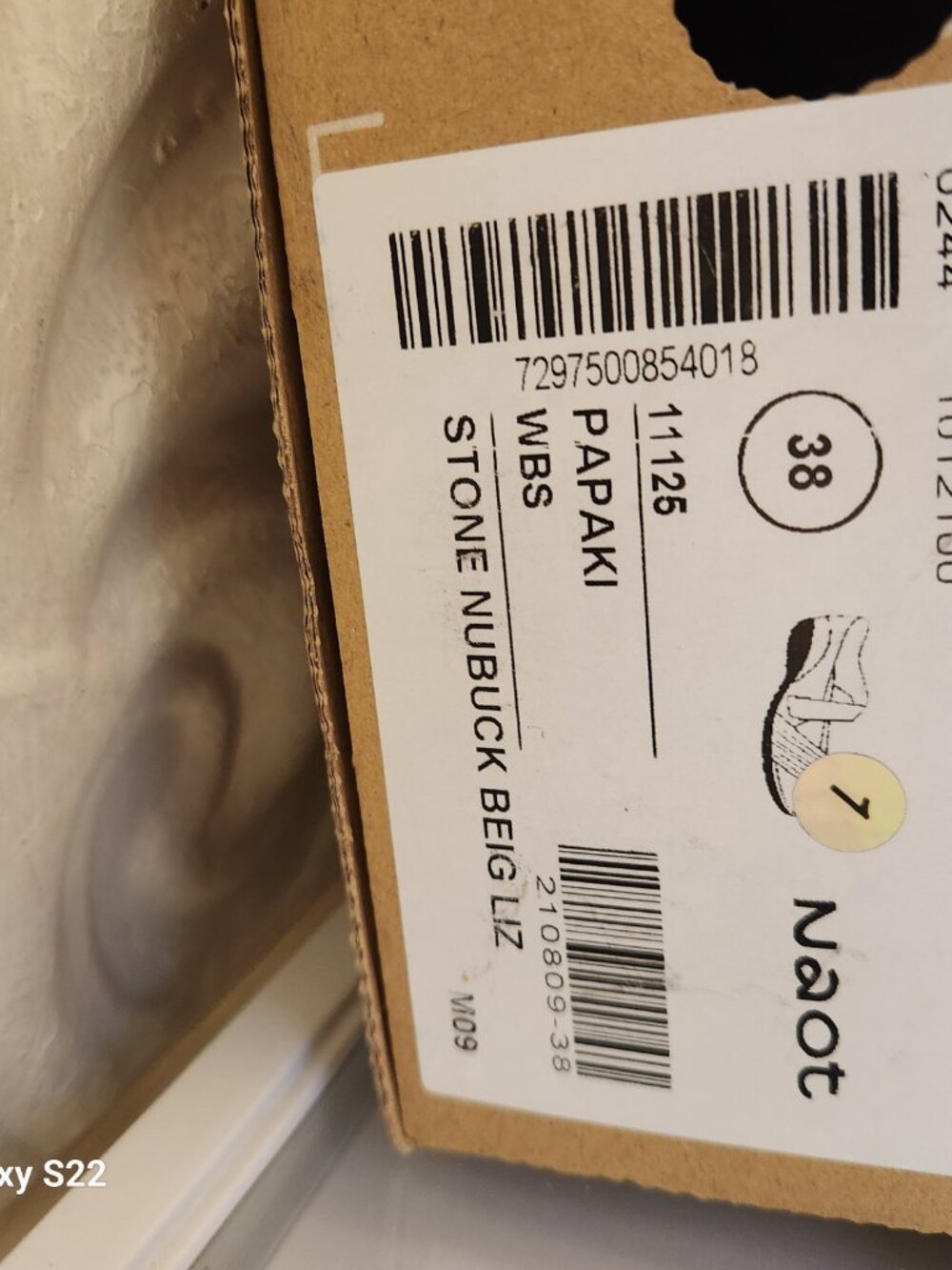 Naot "Papaki" Leather Sandals. NIB. Size EU 38/US 7-7.5. Stone Nubuck Beige - Picture 5 of 14